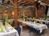 Einblicke in den Festsaal und die Tischdeko im Landhotel Schwarzes Roß