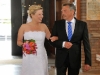 Hochzeit von Denise & Markus beim Einzug in die Kirche Heilige Familie