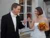 Sektempfang im Schlossbauernhof in Stolzenroth - der Hochzeitsfotograf