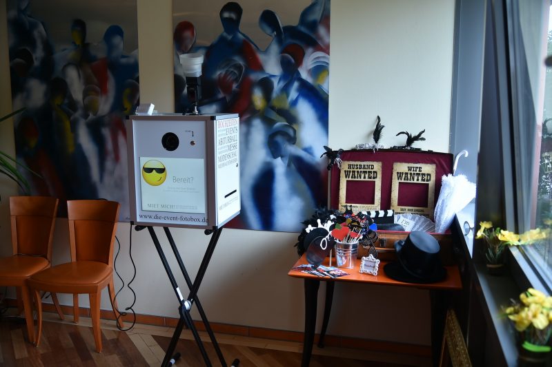 Photobooth / Fotobox für eine Hochzeit günstig mieten