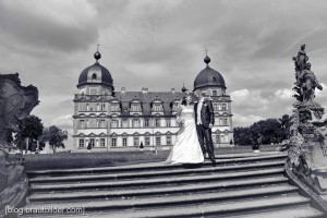 Hochzeitsfotograf Schloss Seehof in Memmelsdorf - Hochzeitsfotos im Park von Schloss Seehof in Memmelsdorf