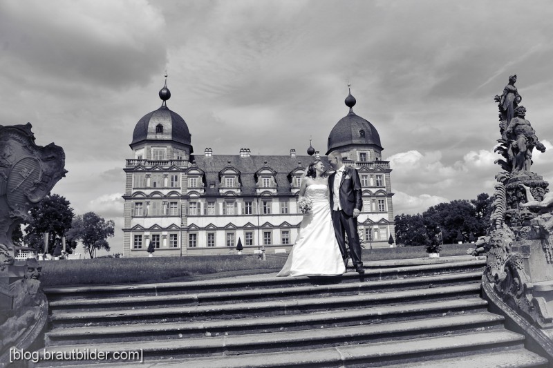 Hochzeitsfotograf Schloss Seehof in Memmelsdorf - Hochzeitsfotos im Park von Schloss Seehof in Memmelsdorf