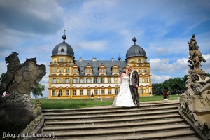 Hochzeitsfotograf Schloss Seehof in Memmelsdorf - Hochzeitsfotos im Park von Schloss Seehof in Memmelsdorf