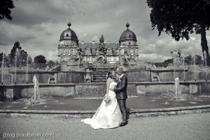 Hochzeitsfotograf Schloss Seehof in Memmelsdorf - Hochzeitsfotos im Park von Schloss Seehof in Memmelsdorf
