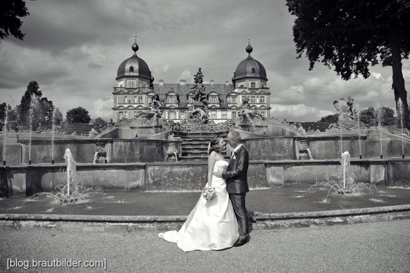Hochzeitsfotograf Schloss Seehof in Memmelsdorf - Hochzeitsfotos im Park von Schloss Seehof in Memmelsdorf