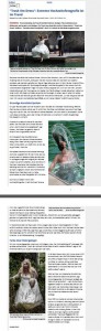 Trash the Dress - Zeitungsartikel der Hochzeitsfotograf über Trash the Dress