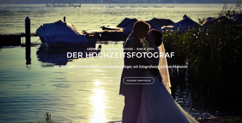 der Hochzeitsfotograf - wir sind geschichtenerzähler und Emotionsfänger. Wir fotografieren ihre Hochzeit!