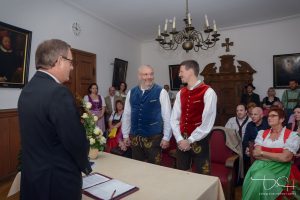 Der Hochzeitsfotograf bei der Verpartnerung Standesamt Forchheim
