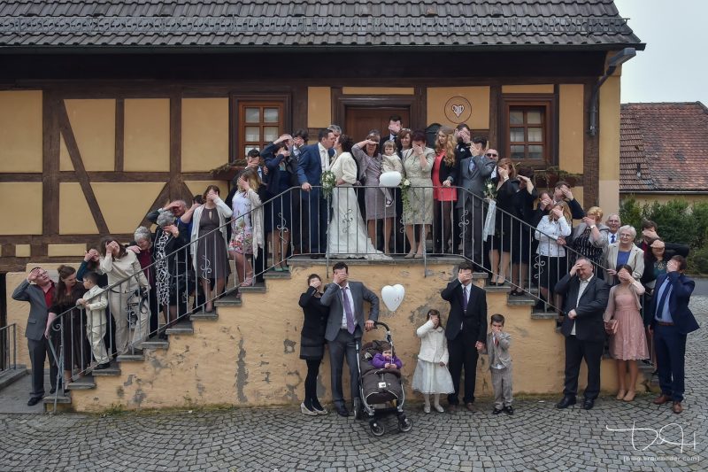Gruppenfoto mal anders macht Euer Hochzeitsfotograf!