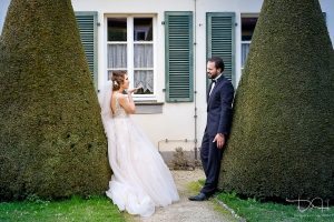 Traumhaftes Brautshooting mit dem Hochzeitsfotografen in der Orangerie Ansbach.