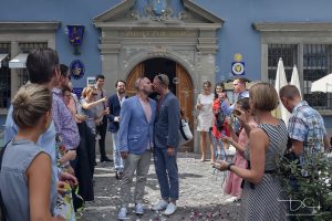 Hochzeitsfotograf bei Verpartnerung im Zunfthaus zur Waag/Zuerich.